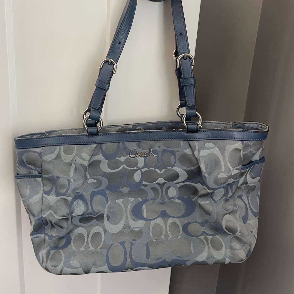 Blue/grey Coach bag